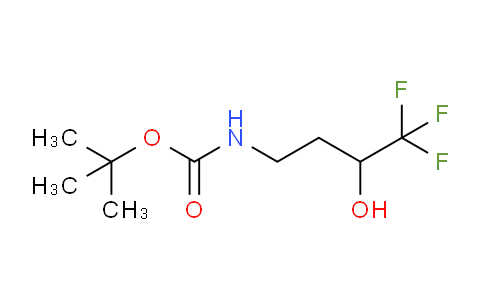 CAS No. 496847-72-4, N-(4,4,4-trifluoro-3-hydroxybutyl)carbamic acid tert-butyl ester