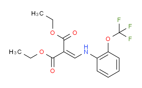 CAS No. 49713-41-9, 2-[[2-(trifluoromethoxy)anilino]methylidene]propanedioic acid diethyl ester