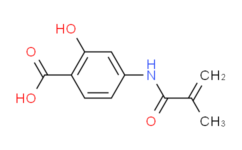 CAS No. 50512-48-6, 2-Hydroxy-4-methacrylamidobenzoic acid