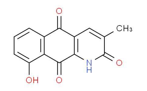 CAS No. 506-24-1, 9-hydroxy-3-methyl-1H-benzo[g]quinoline-2,5,10-trione