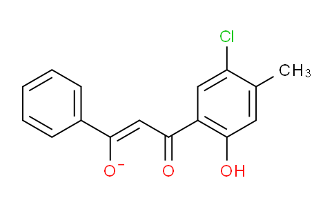 CAS No. 5067-23-2, 3-(5-chloro-2-hydroxy-4-methylphenyl)-3-oxo-1-phenyl-1-propen-1-olate