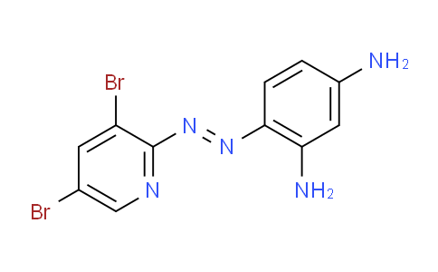 CAS No. 50768-79-1, 4-((3,5-Dibromopyridin-2-yl)diazenyl)benzene-1,3-diamine