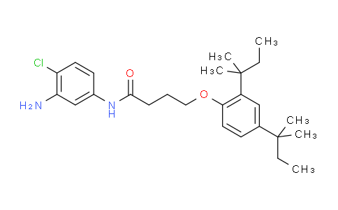 CAS No. 51461-11-1, N-(3-Amino-4-chlorophenyl)-4-(2,4-di-tert-pentylphenoxy)butanamide