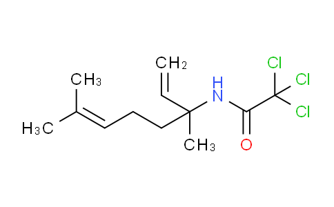 CAS No. 51479-78-8, 2,2,2-trichloro-N-(3,7-dimethylocta-1,6-dien-3-yl)acetamide