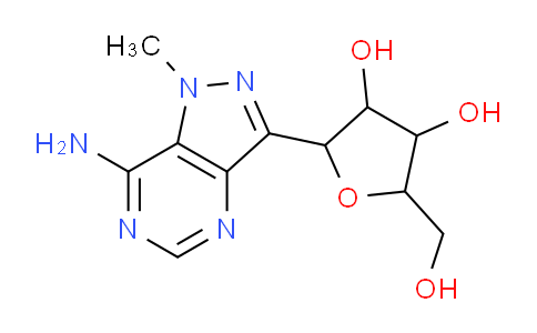 CAS No. 51591-66-3, 2-(7-amino-1-methyl-3-pyrazolo[4,3-d]pyrimidinyl)-5-(hydroxymethyl)oxolane-3,4-diol