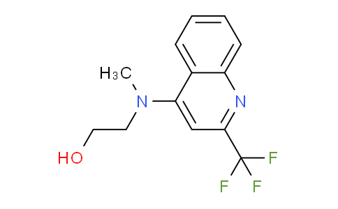 CAS No. 519056-52-1, 2-(methyl(2-(trifluoromethyl)quinolin-4-yl)amino)ethan-1-ol