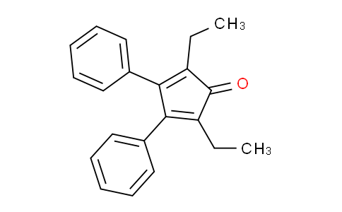CAS No. 51932-77-5, 2,5-Diethyl-3,4-diphenylcyclopenta-2,4-dienone