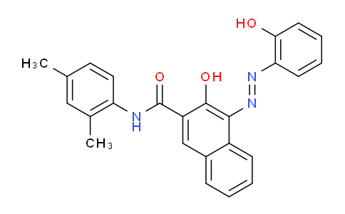 CAS No. 523-67-1, 2-[2-Hydroxy-3-(2,4-xylylcarbamoyl)-1-naphthylazo]phenol