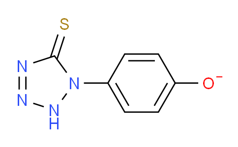 CAS No. 52431-78-4, 4-(5-sulfanylidene-2H-tetrazol-1-yl)phenolate