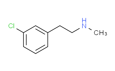 CAS No. 52516-20-8, 2-(3-chlorophenyl)-N-methylethanamine