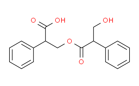 CAS No. 529-64-6, 3-(3-hydroxy-1-oxo-2-phenylpropoxy)-2-phenylpropanoic acid