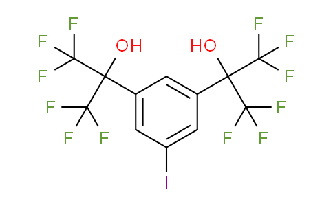 CAS No. 53173-72-1, 1,1,1,3,3,3-hexafluoro-2-[3-(1,1,1,3,3,3-hexafluoro-2-hydroxypropan-2-yl)-5-iodophenyl]propan-2-ol