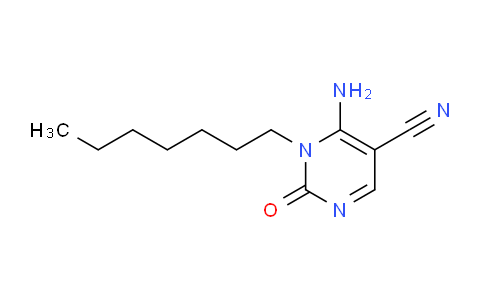 CAS No. 53608-90-5, 6-amino-1-heptyl-2-oxo-5-pyrimidinecarbonitrile