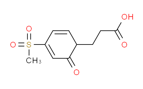 CAS No. 539814-13-6, 3-(4-Methylsulfonyl-6-oxocyclohexa-2,4-dien-1-yl)propanoic acid