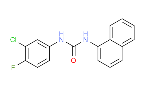CAS No. 5416-55-7, 1-(3-chloro-4-fluorophenyl)-3-(1-naphthalenyl)urea
