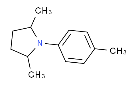 CAS No. 54530-04-0, 2,5-dimethyl-1-(4-methylphenyl)pyrrolidine