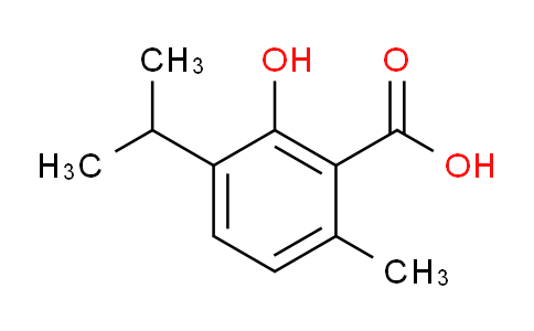 CAS No. 548-51-6, 2-Hydroxy-3-isopropyl-6-methylbenzoic acid