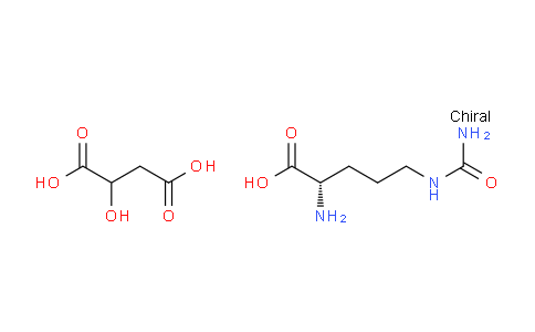 CAS No. 54940-97-5, (2S)-2-amino-5-(carbamoylamino)pentanoic acid; 2-hydroxybutanedioic acid