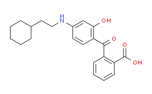 CAS No. 55109-92-7, 2-[[4-(2-cyclohexylethylamino)-2-hydroxyphenyl]-oxomethyl]benzoic acid