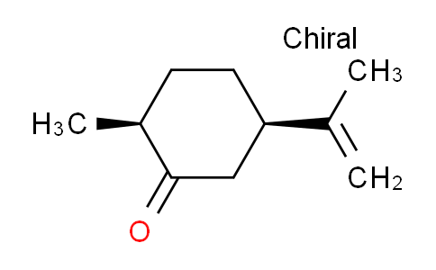 CAS No. 5524-05-0, (2S,5R)-2-methyl-5-(1-methylethenyl)-1-cyclohexanone