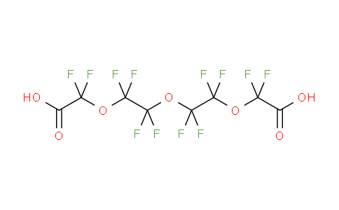 CAS No. 55621-18-6, 2-[2-[2-[carboxy(difluoro)methoxy]-1,1,2,2-tetrafluoroethoxy]-1,1,2,2-tetrafluoroethoxy]-2,2-difluoroacetic acid