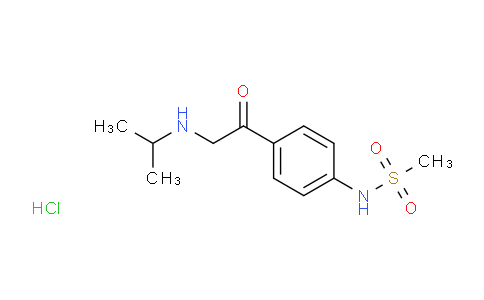 CAS No. 5576-49-8, N-[4-[1-oxo-2-(propan-2-ylamino)ethyl]phenyl]methanesulfonamide hydrochloride