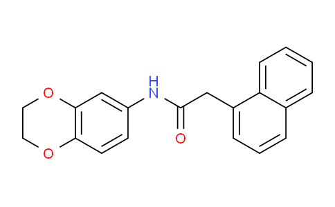 CAS No. 55897-64-8, N-(2,3-dihydro-1,4-benzodioxin-6-yl)-2-(1-naphthalenyl)acetamide