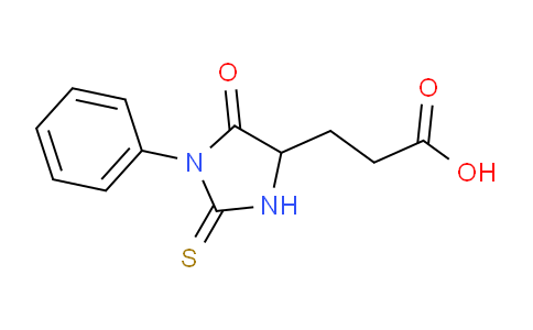 CAS No. 5624-27-1, 3-(5-Oxo-1-phenyl-2-thioxoimidazolidin-4-yl)propanoic acid