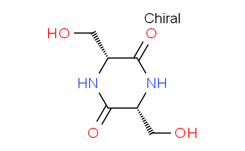 CAS No. 5625-41-2, (3R,6R)-3,6-bis(hydroxymethyl)piperazine-2,5-dione