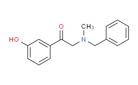 CAS No. 56917-44-3, 1-(3-Hydroxyphenyl)-2-[methyl(phenylmethyl)amino]ethan-1-one