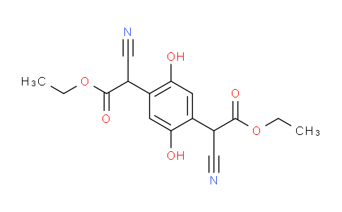 CAS No. 57271-90-6, 2-cyano-2-[4-(1-cyano-2-ethoxy-2-oxoethyl)-2,5-dihydroxyphenyl]acetic acid ethyl ester