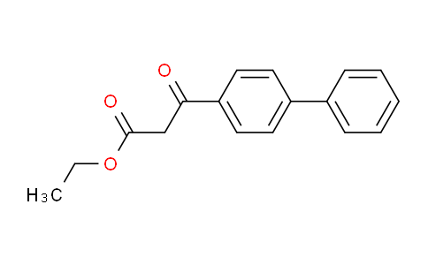 CAS No. 57477-98-2, 3-oxo-3-(4-phenylphenyl)propanoic acid ethyl ester