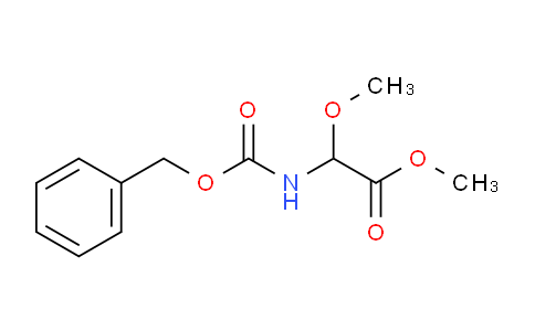 CAS No. 58237-86-8, Methyl ((benzyloxycarbonyl)amino)(methoxy)acetate