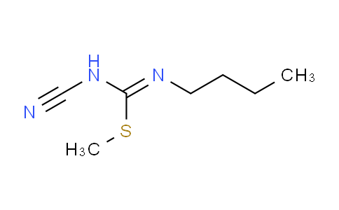 CAS No. 5848-28-2, N'-butyl-N-cyanocarbamimidothioic acid methyl ester