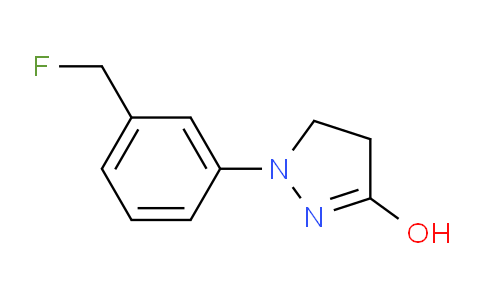 CAS No. 58773-10-7, 1-(3-(fluoromethyl)phenyl)-4,5-dihydro-1H-pyrazol-3-ol