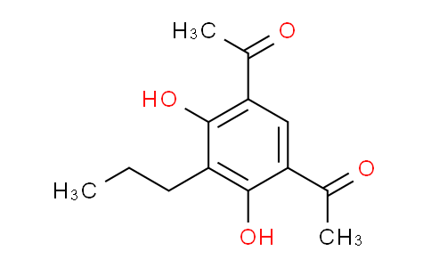 CAS No. 58805-52-0, 1,1'-(4,6-Dihydroxy-5-propyl-1,3-phenylene)bis(ethan-1-one)