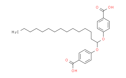 CAS No. 59101-07-4, 4-[1-(4-carboxyphenoxy)pentadecoxy]benzoic acid
