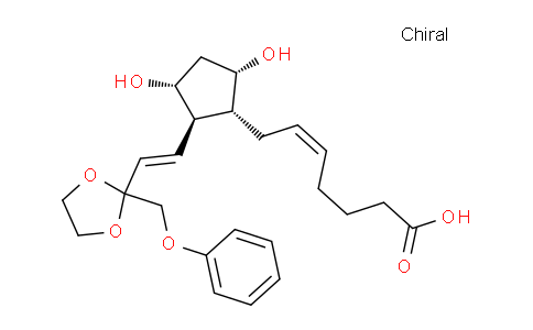 CAS No. 59619-81-7, (Z)-7-[(1R,2R,3R,5S)-3,5-dihydroxy-2-[(E)-2-[2-(phenoxymethyl)-1,3-dioxolan-2-yl]ethenyl]cyclopentyl]hept-5-enoic acid