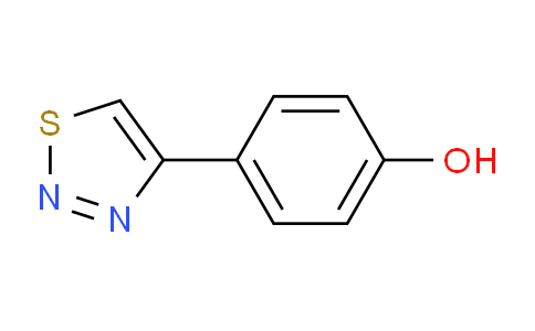 CAS No. 59834-05-8, 4-(1,2,3-Thiadiazol-4-yl)phenol