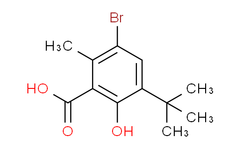 CAS No. 59889-29-1, 5-Bromo-3-tert-butyl-2-hydroxy-6-methylbenzoic acid