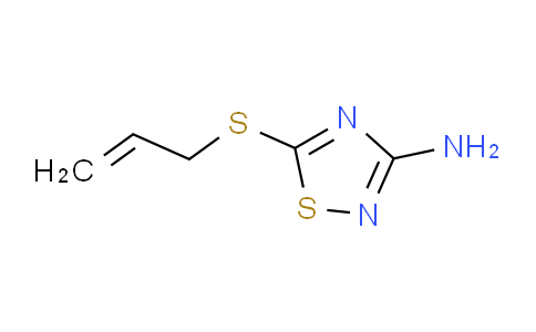 CAS No. 60093-12-1, 5-(Allylthio)-1,2,4-thiadiazol-3-amine