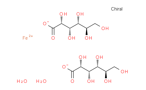 CAS No. 6047-12-7, iron(2+); (2R,3S,4R,5R)-2,3,4,5,6-pentahydroxyhexanoate; dihydrate