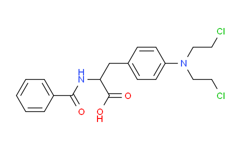 CAS No. 60557-40-6, 2-benzamido-3-[4-[bis(2-chloroethyl)amino]phenyl]propanoic acid