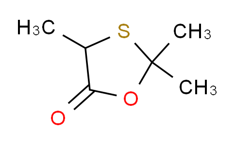 CAS No. 60822-65-3, 2,2,4-trimethyl-1,3-oxathiolan-5-one