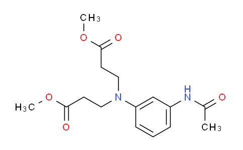 CAS No. 61038-96-8, 3-(3-acetamido-N-(3-methoxy-3-oxopropyl)anilino)propanoic acid methyl ester