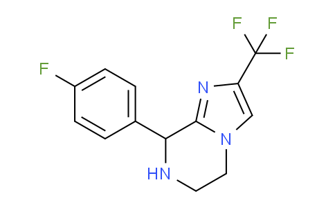 CAS No. 611240-72-3, 8-(4-fluorophenyl)-2-(trifluoromethyl)-5,6,7,8-tetrahydroimidazo[1,2-a]pyrazine