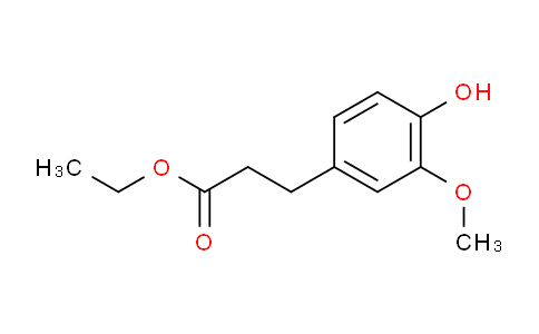 CAS No. 61292-90-8, Ethyl 3-(4-hydroxy-3-methoxyphenyl)propanoate
