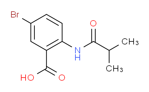 CAS No. 6136-66-9, 5-bromo-2-[(2-methyl-1-oxopropyl)amino]benzoic acid