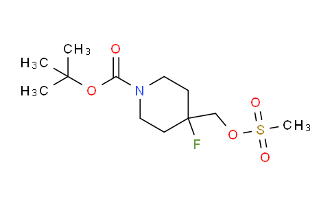 CAS No. 614729-58-7, 4-fluoro-4-(methylsulfonyloxymethyl)-1-piperidinecarboxylic acid tert-butyl ester