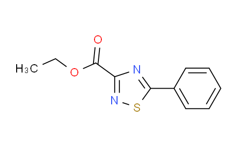 CAS No. 61689-35-8, 5-phenyl-1,2,4-thiadiazole-3-carboxylic acid ethyl ester